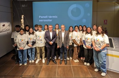 FEDA patrocina un projecte de l’alumnat del Lycée de calefacció aero-solar