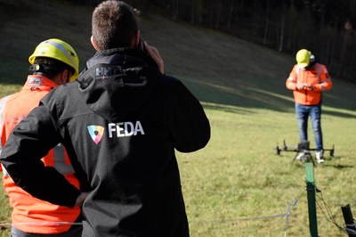 FEDA perfecciona el manteniment de les xarxes amb l'ús de drons
